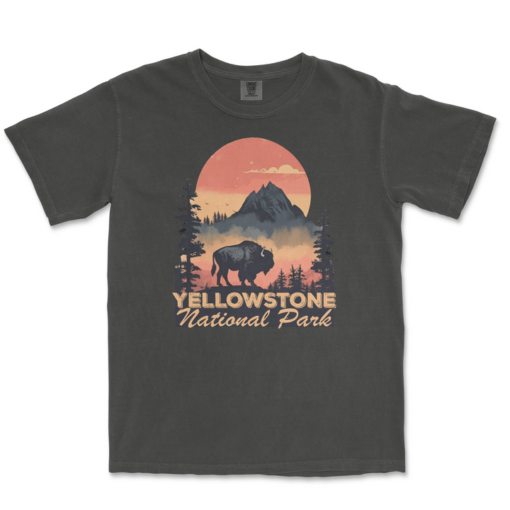 Yellowstone National Park Comfort Colors T Shirt - S / Pepper - tshirt