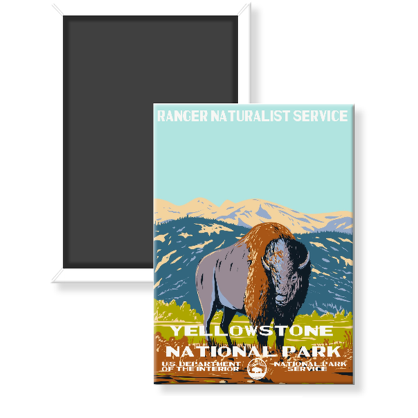 Yellowstone National Park WPA Magnet - magnet