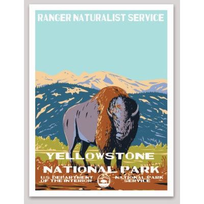 Yellowstone National Park WPA Sticker Large - sticker