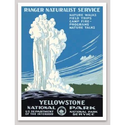 Yellowstone National Park WPA Sticker Large - sticker