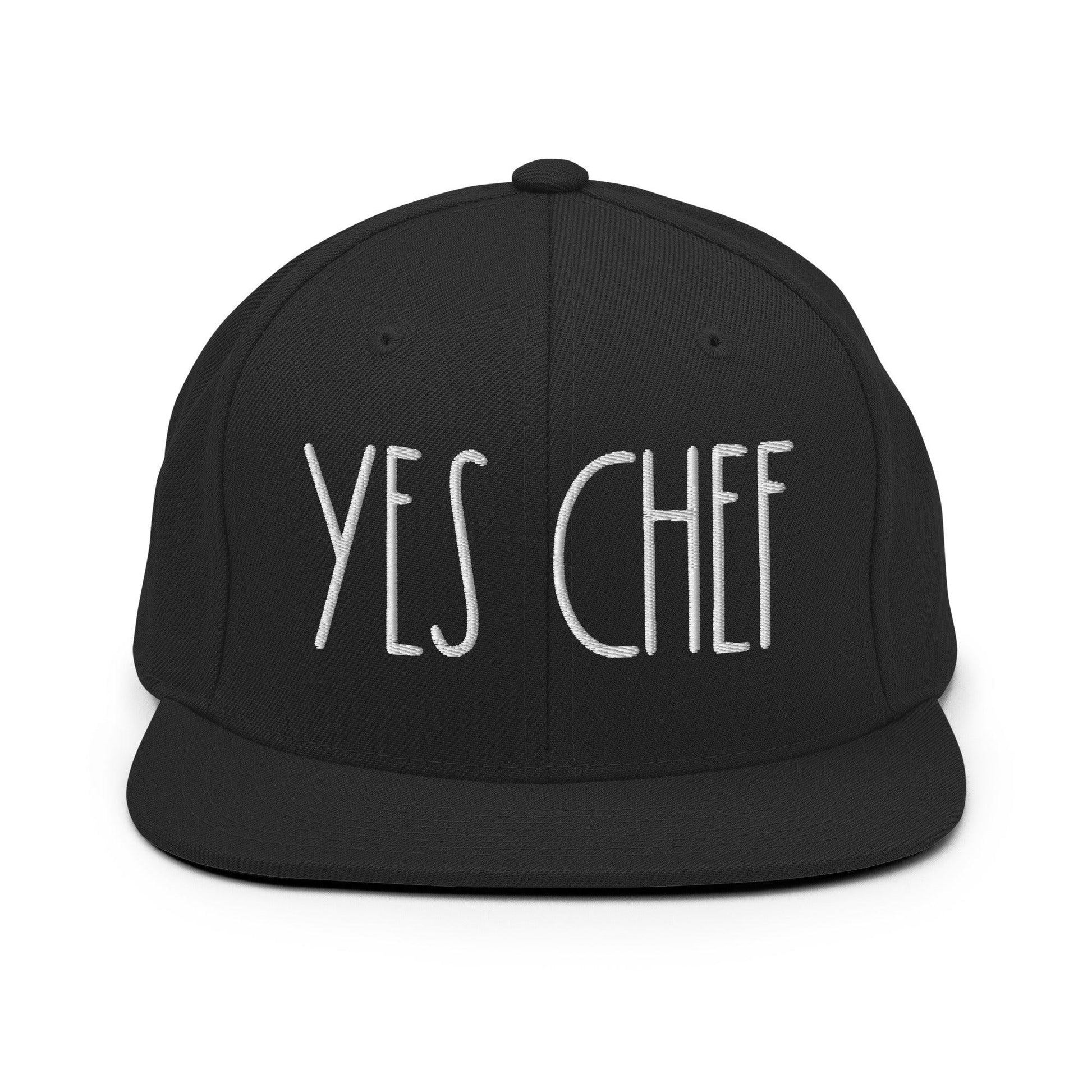 Yes Chef Bill Brim Snapback Hat - Black