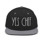 Yes Chef Bill Brim Snapback Hat - Black/ Silver