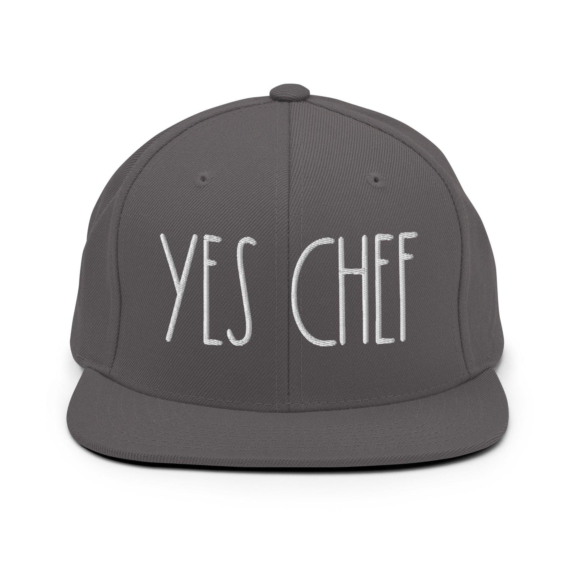 Yes Chef Bill Brim Snapback Hat - Dark Grey