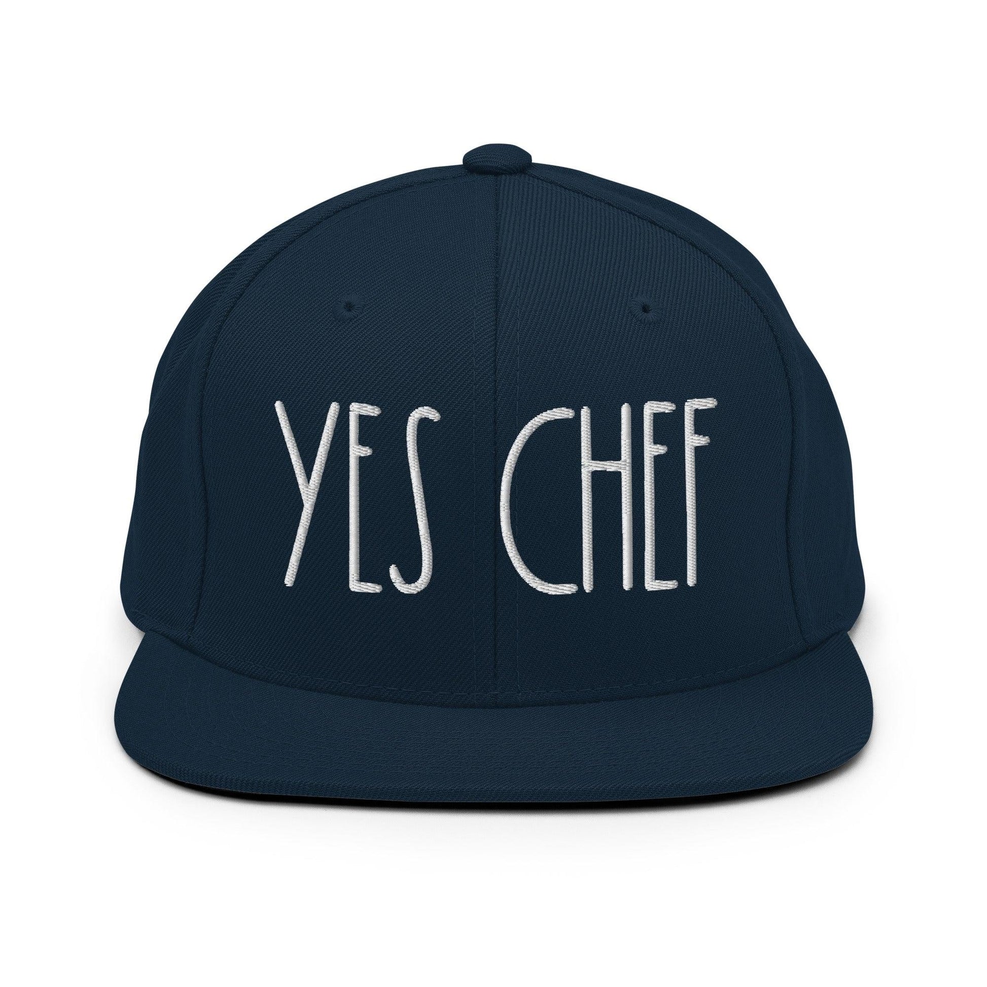 Yes Chef Bill Brim Snapback Hat - Dark Navy