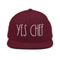 Yes Chef Bill Brim Snapback Hat - Maroon