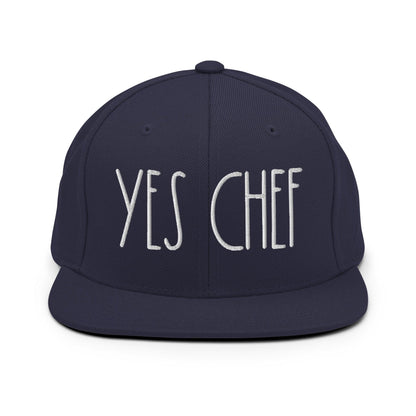 Yes Chef Bill Brim Snapback Hat - Navy
