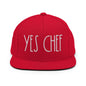 Yes Chef Bill Brim Snapback Hat - Red