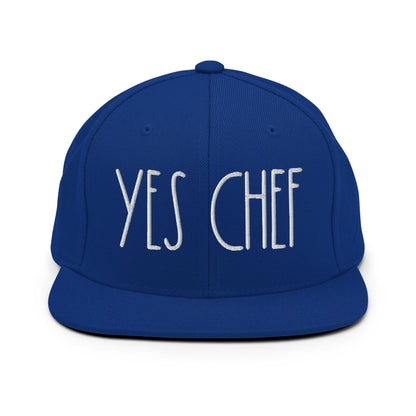 Yes Chef Bill Brim Snapback Hat - Royal Blue