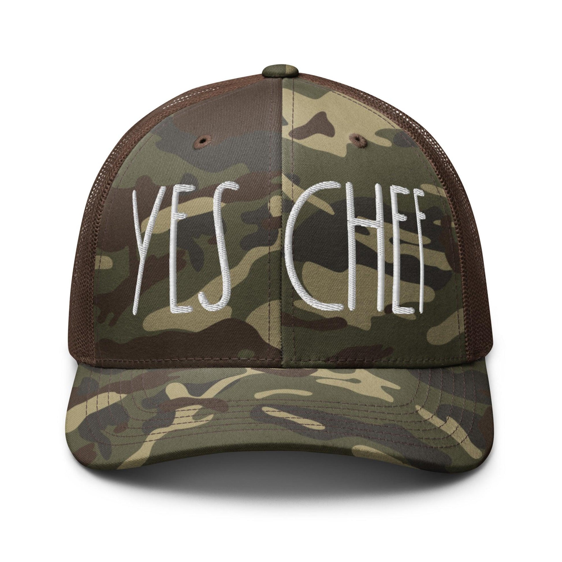 Yes Chef Camo Trucker Hat - Camo/Brown