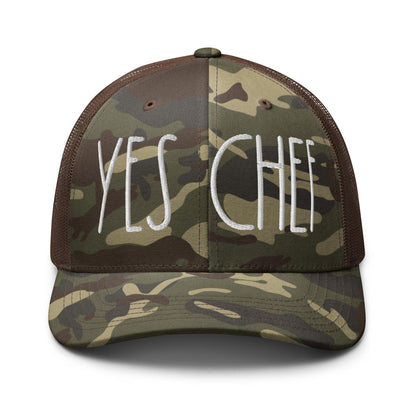 Yes Chef Camo Trucker Hat - Camo/Brown