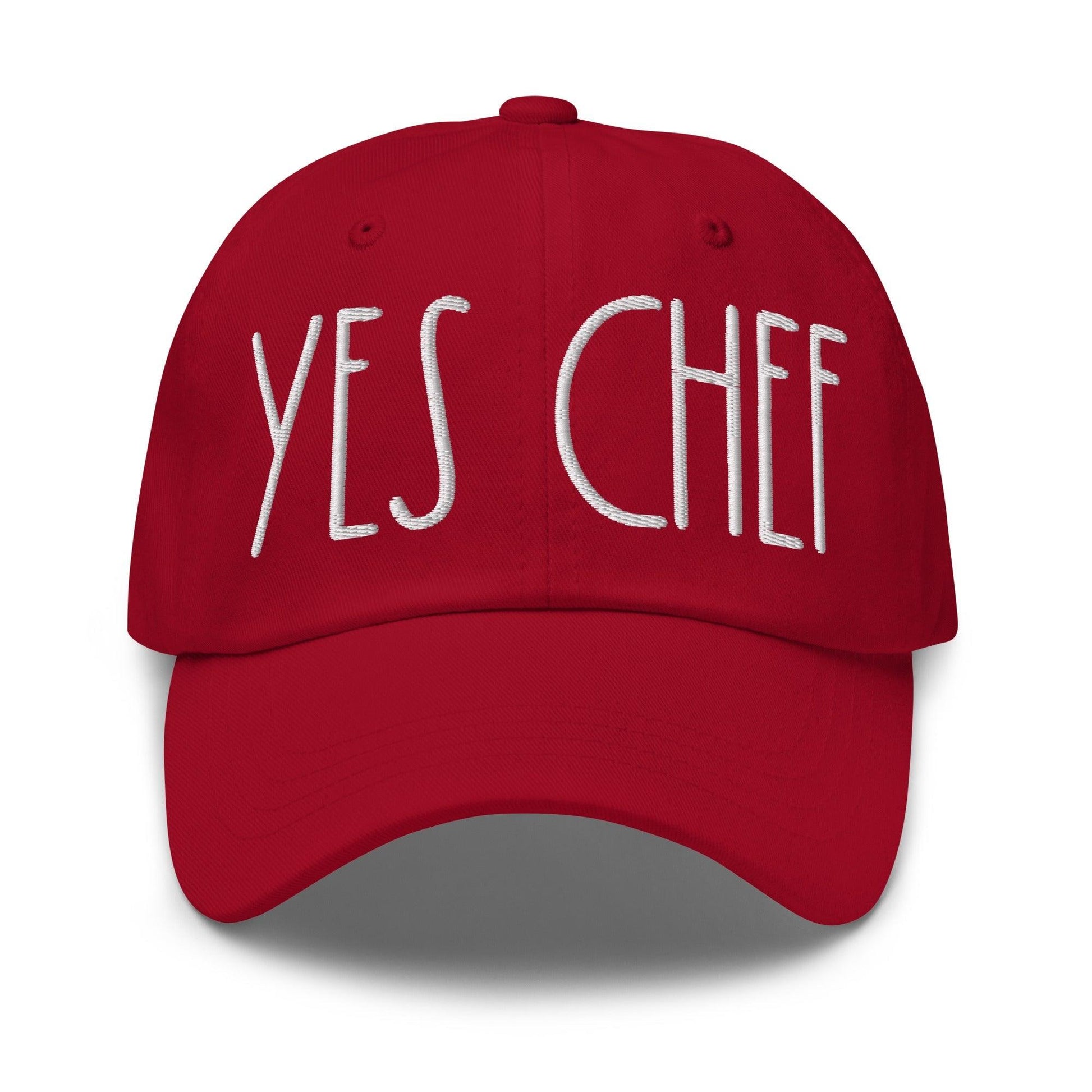 Yes Chef Dad Hat - Cranberry