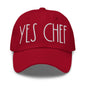 Yes Chef Dad Hat - Cranberry