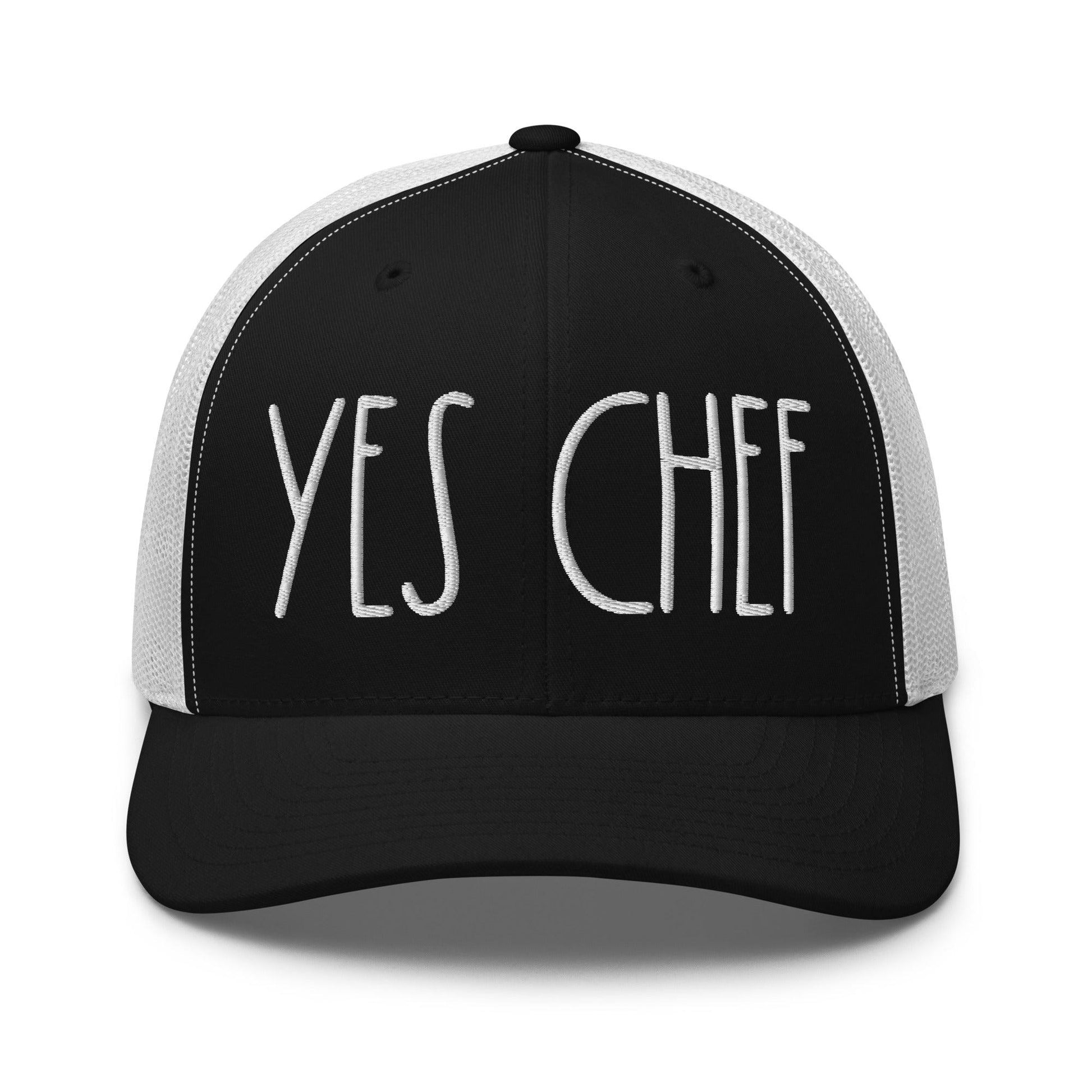 Yes Chef Retro Trucker Hat - Black/ White