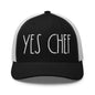 Yes Chef Retro Trucker Hat - Black/ White