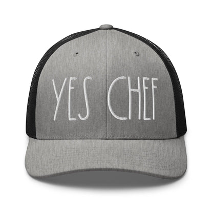 Yes Chef Retro Trucker Hat - Heather/ Black