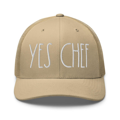 Yes Chef Retro Trucker Hat - Khaki