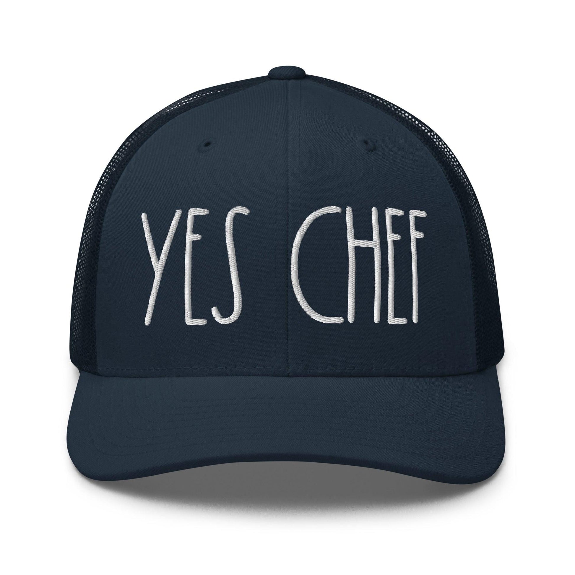 Yes Chef Retro Trucker Hat - Navy