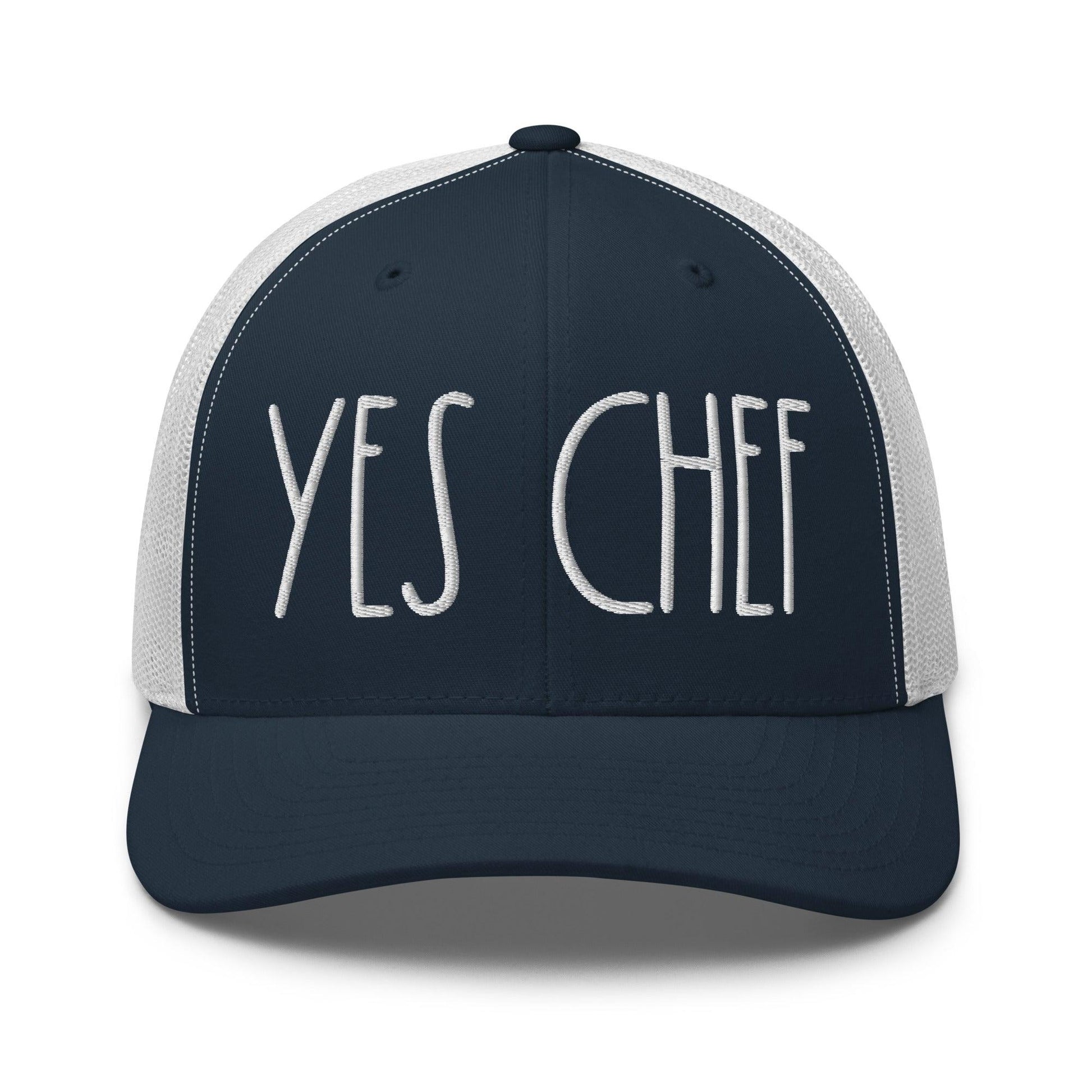 Yes Chef Retro Trucker Hat - Navy/ White