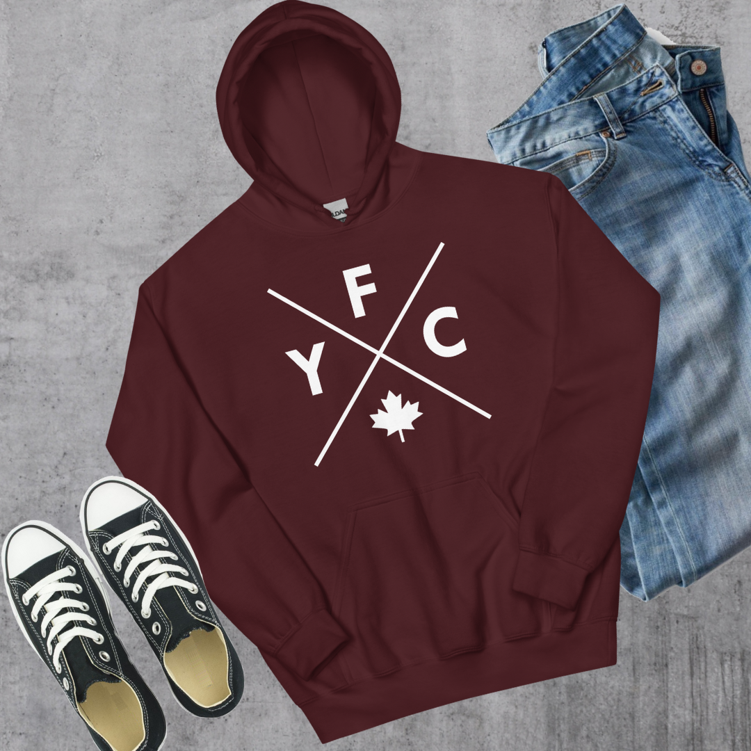 YFC 🍁 Hoodie - Maroon / S