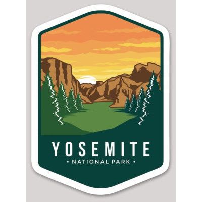 Yosemite National Park Die Cut Sticker Large - sticker