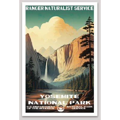 Yosemite National Park WPA Sticker Large - sticker