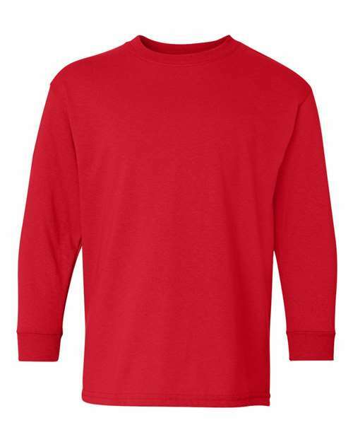 Youth heavy cotton long sleeves: unleash your custom apparel potential! Yls