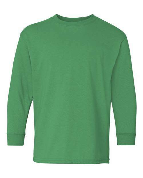 Youth heavy cotton long sleeves: unleash your custom apparel potential! Yls