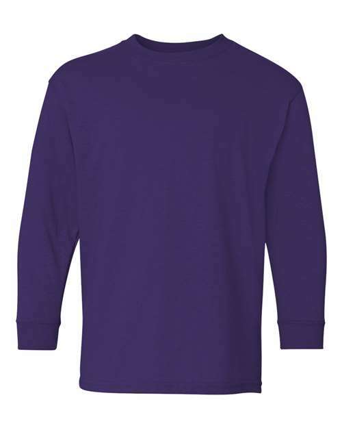 Youth heavy cotton long sleeves: unleash your custom apparel potential! Yls