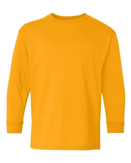 Youth heavy cotton long sleeves: unleash your custom apparel potential! Yls