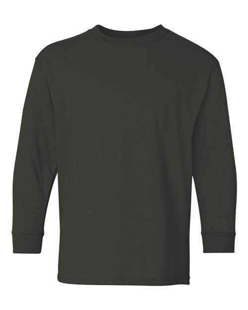 Youth heavy cotton long sleeves: unleash your custom apparel potential! Yls