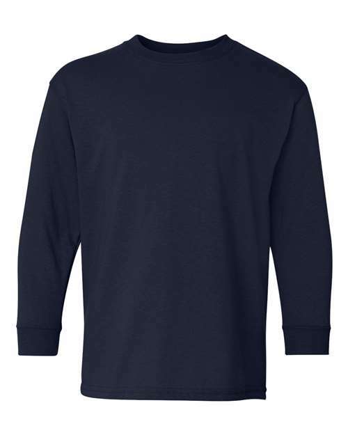 Youth heavy cotton long sleeves: unleash your custom apparel potential! Yls