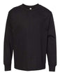 Black long-sleeved cotton polyester blend Youth Classic T-Shirt displayed as custom apparel