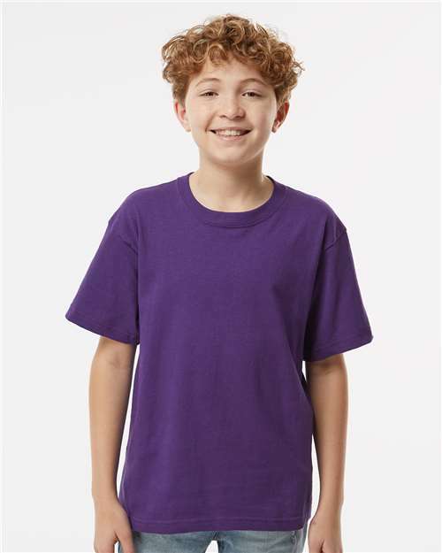 Youth Gold Soft Touch T-Shirt - Purple - Purple / XS