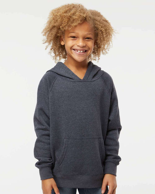 Youth Lightweight Special Blend Raglan Hooded Sweatshirt PRM15YSB - Sweatshirts & Hoodies