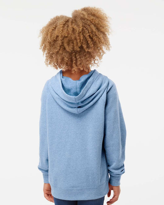 Youth Lightweight Special Blend Raglan Hooded Sweatshirt PRM15YSB - Sweatshirts & Hoodies