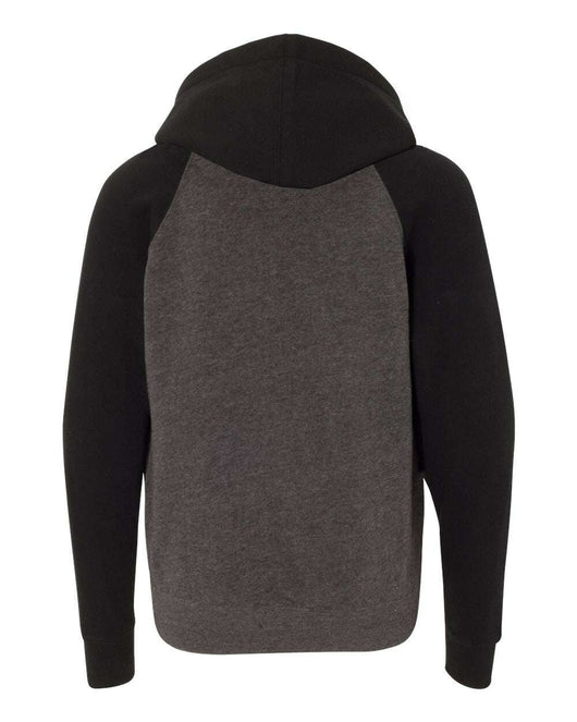 Youth Lightweight Special Blend Raglan Hooded Sweatshirt PRM15YSB - Sweatshirts & Hoodies