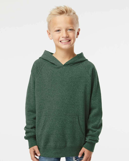 Youth Lightweight Special Blend Raglan Hooded Sweatshirt PRM15YSB - Sweatshirts & Hoodies