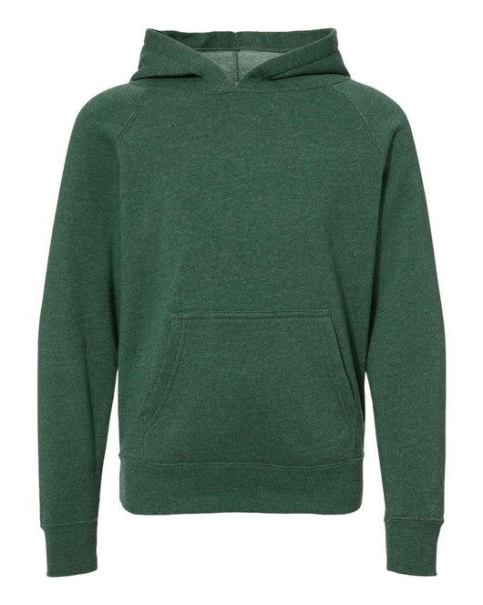 Youth Lightweight Special Blend Raglan Hooded Sweatshirt PRM15YSB - Moss / XS - Sweatshirts & Hoodies