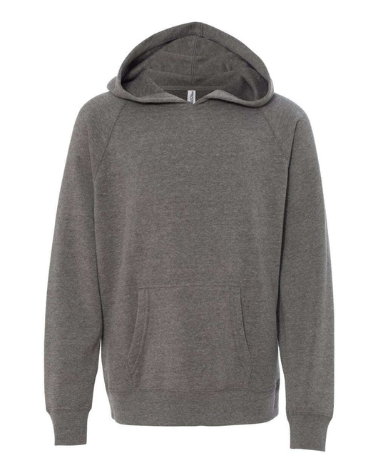 Youth Lightweight Special Blend Raglan Hooded Sweatshirt PRM15YSB - Nickel / XS - Sweatshirts & Hoodies