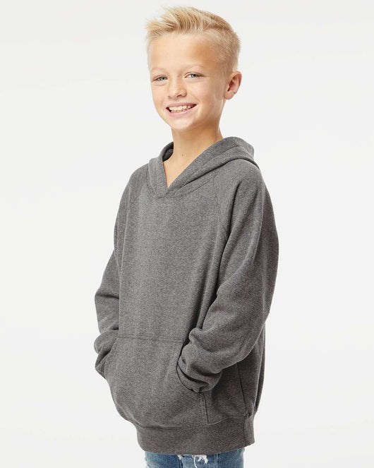 Youth Lightweight Special Blend Raglan Hooded Sweatshirt PRM15YSB - Sweatshirts & Hoodies
