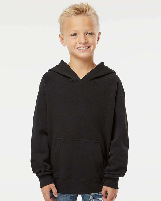 Youth Lightweight Special Blend Raglan Hooded Sweatshirt PRM15YSB - Sweatshirts & Hoodies