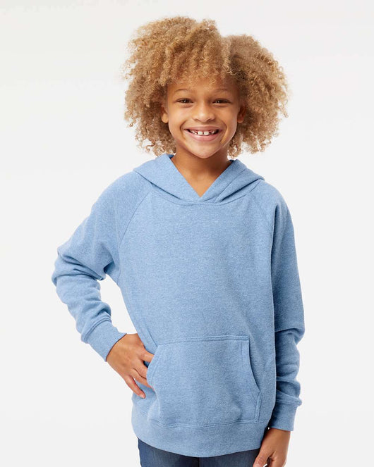 Youth Lightweight Special Blend Raglan Hooded Sweatshirt PRM15YSB - Sweatshirts & Hoodies