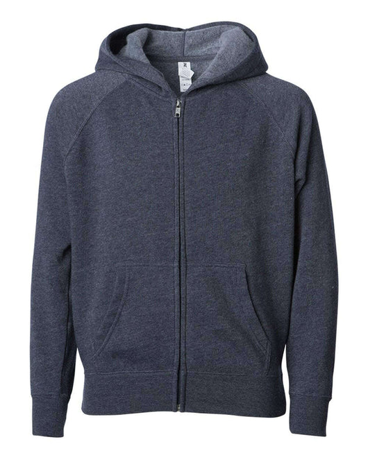Youth Lightweight Special Blend Raglan Zip Hood PRM15YSBZ - Midnight / XS - Sweatshirts & Hoodies