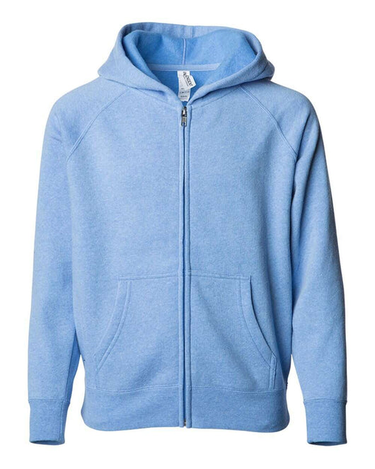 Youth Lightweight Special Blend Raglan Zip Hood PRM15YSBZ - Pacific / XS - Sweatshirts & Hoodies