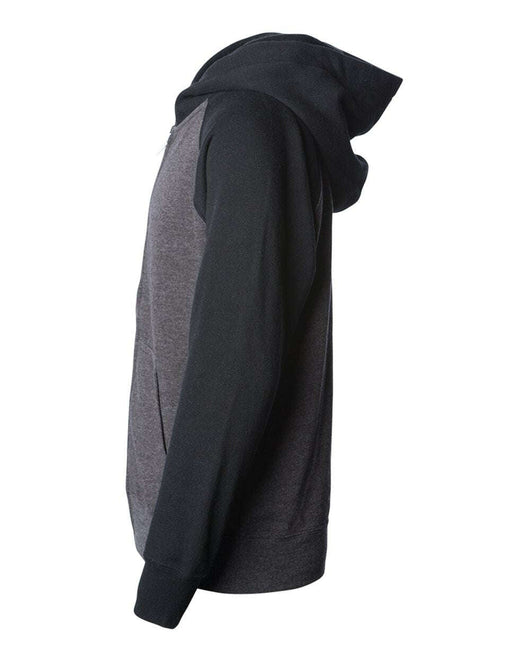Youth Lightweight Special Blend Raglan Zip Hood PRM15YSBZ - Sweatshirts & Hoodies