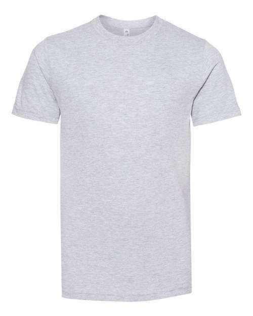 Gray Youth Ultimate T-Shirt with screen printing on cotton polyester blend fabric