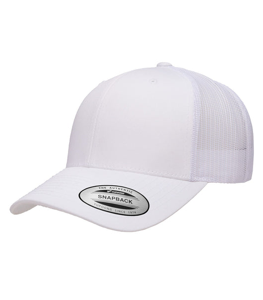 YUPOONG® YP CLASSICS® RETRO TRUCKER CAP - ATC6606 - White/White - Hats