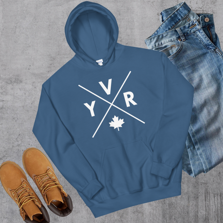 YVR 🍁 Hoodie - Indigo Blue / S