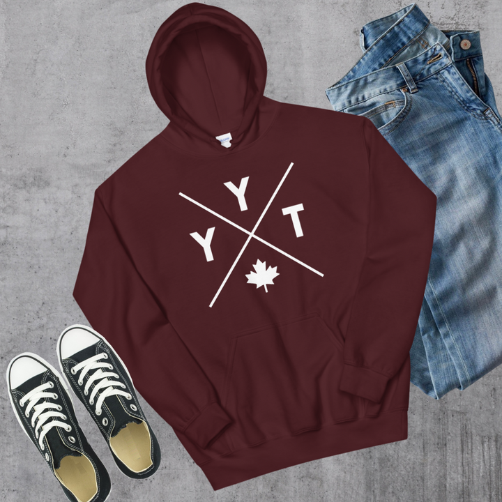 YYT 🍁 Hoodie - Maroon / S