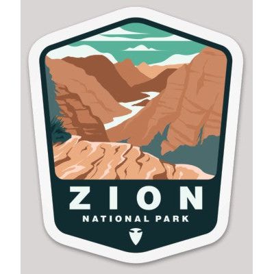 Zion National Park Die Cut Sticker - sticker